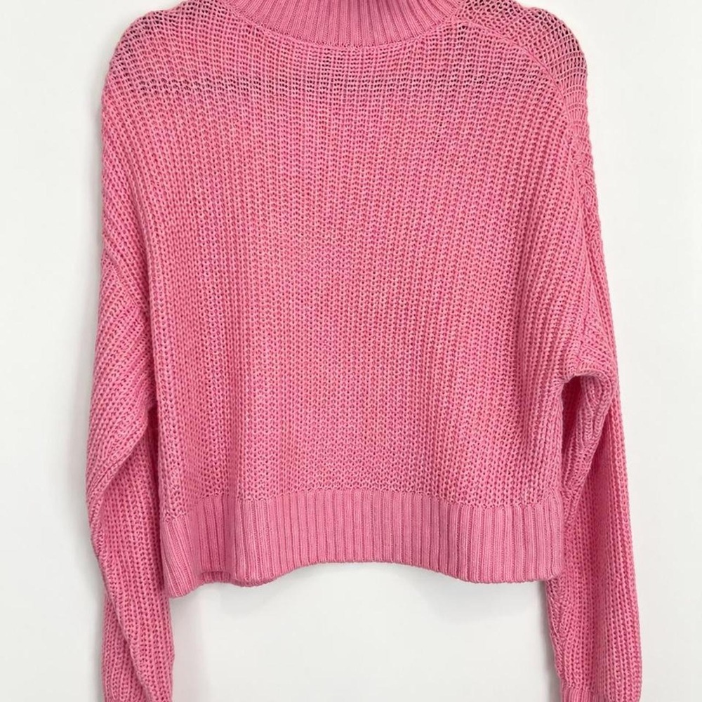 Divided by H&M Pink Open-Knit Sweater | Size Small